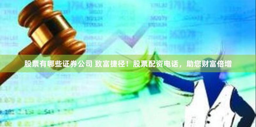 股票有哪些证券公司 致富捷径！股票配资电话，助您财富倍增